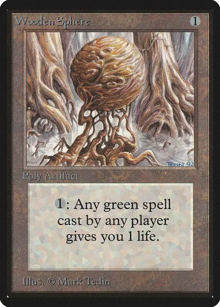 Wooden Sphere, Magic card LEB 277 — Limited Edition Beta set