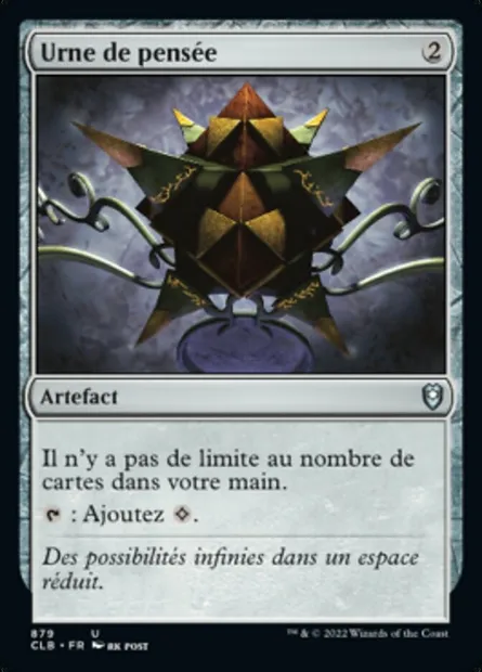 Urne de pensée, carte Magic CLB 879 — extension Commander Légendes : la bataille de la Porte de Baldur
