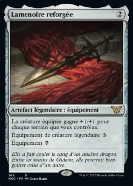 Lamenoire reforgée, carte Magic NEC 146 — extension Neon Dynasty Commander