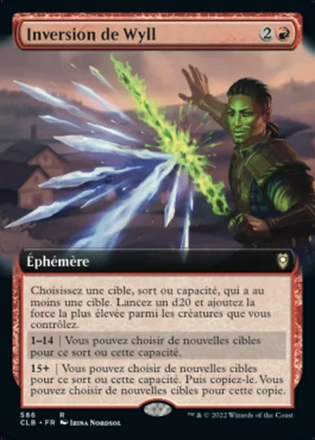 Inversion de Wyll, carte Magic CLB 586 — extension Commander Légendes : la bataille de la Porte de Baldur