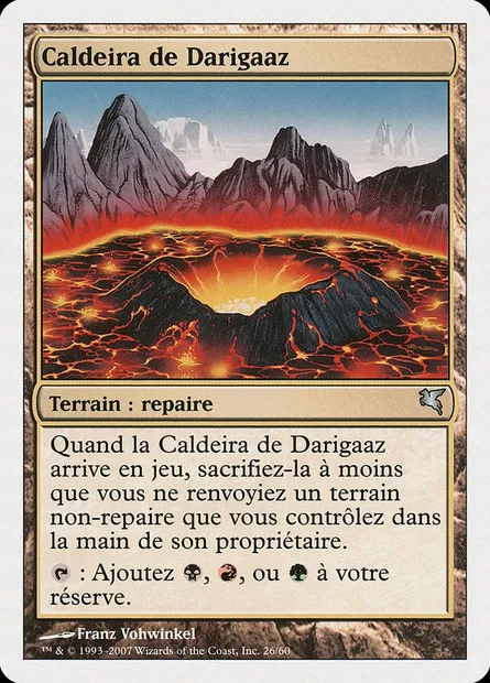 Caldeira de Darigaaz, carte Magic PSAL D26 — extension Salvat 2005