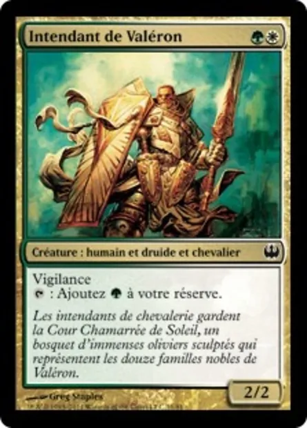 Intendant de Valéron, carte Magic DDG 11 — extension Duel Decks: Knights vs. Dragons
