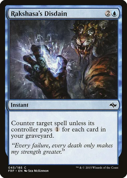 Rakshasa's Disdain, Magic card FRF 45 — Fate Reforged set