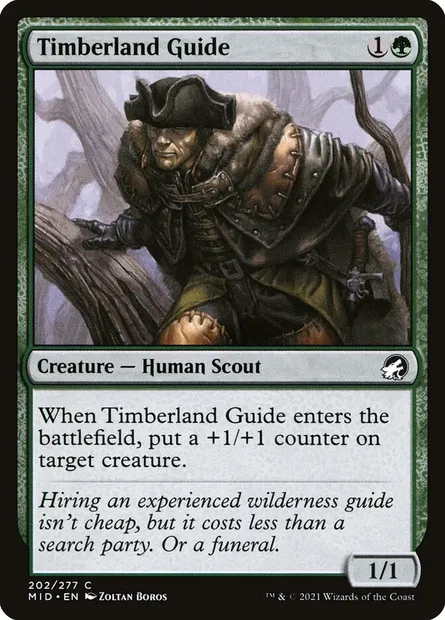 Timberland Guide, Magic card MID 202 — Innistrad: Midnight Hunt set