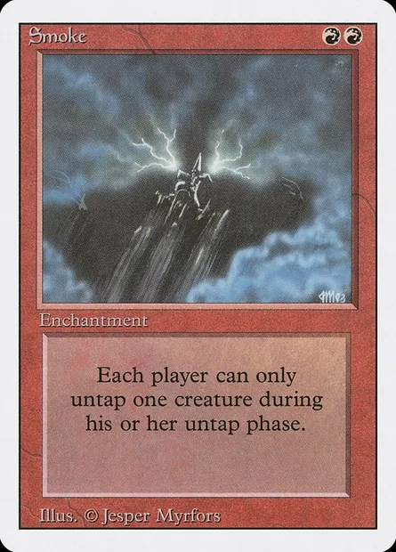Smoke, Magic card 3ED 178 — Revised Edition set