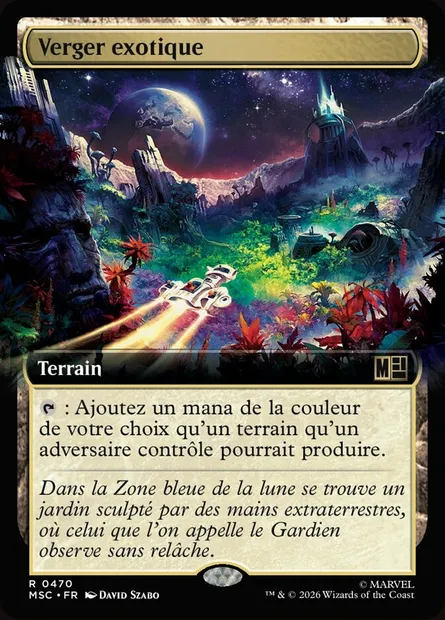 Verger exotique, carte Magic MSC 470 — extension Marvel Super Heroes Commander