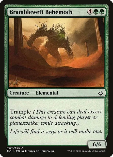 Brambleweft Behemoth, Magic card HOU 202 — Hour of Devastation set
