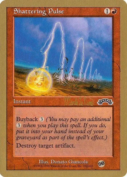 Shattering Pulse, Magic card WC99 mlp102sb — World Championship Decks 1999 set