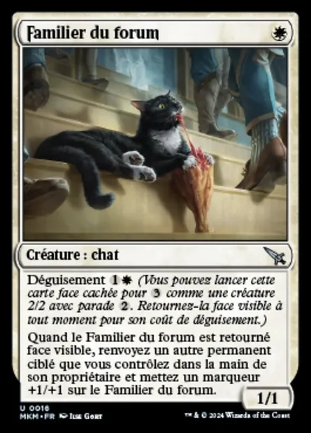 Familier du forum, carte Magic MKM 16 — extension Murders at Karlov Manor