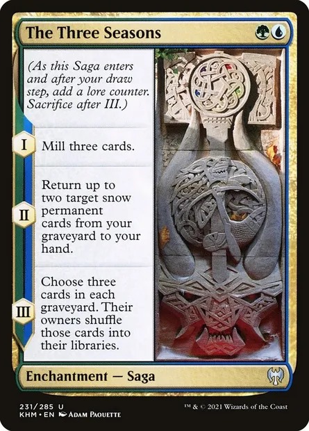 The Three Seasons, Magic card KHM 231 — Kaldheim set