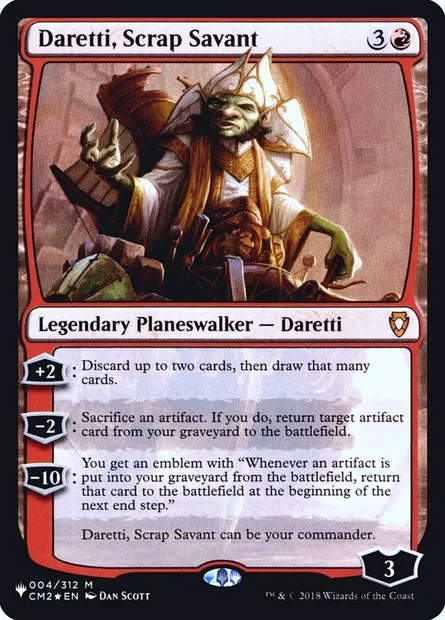 Daretti, Scrap Savant, Magic card PLST CM2-4 — The List set