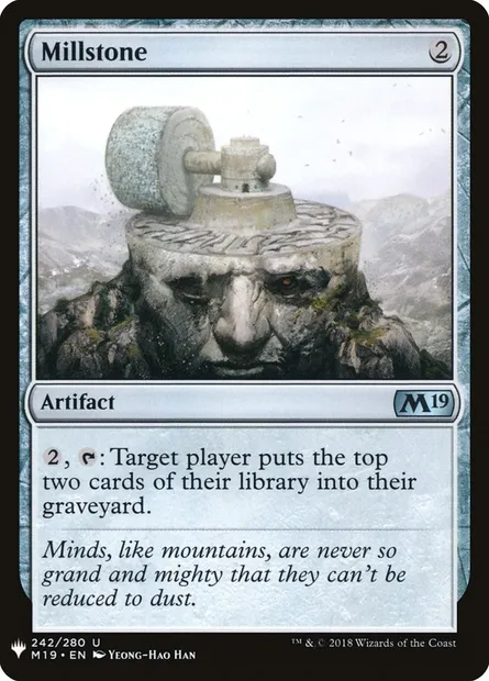 Meule, carte Magic PLST M19-242 — extension The List