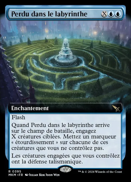 Perdu dans le labyrinthe, carte Magic MKM 395 — extension Murders at Karlov Manor