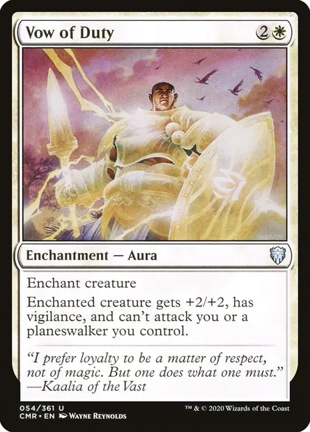 Vow of Duty, Magic card CMR 54 — Commander Legends set