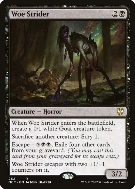 Woe Strider, Magic card NCC 262 — New Capenna Commander set