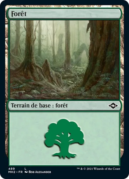 Forêt, carte Magic MH2 489 — extension Horizons du Modern 2