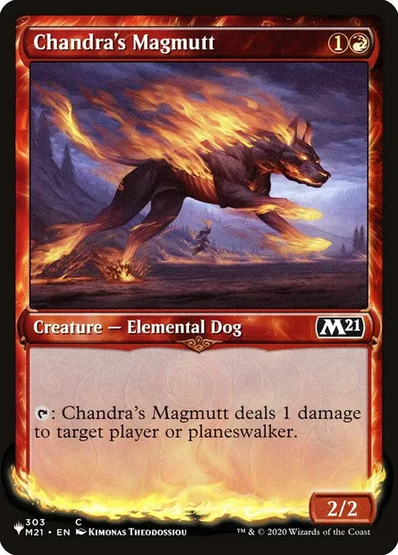 Chandra's Magmutt, Magic card PLST M21-303 — The List set