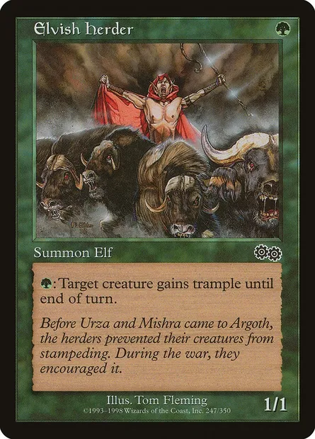 Elvish Herder, Magic card USG 247 — Urza's Saga set