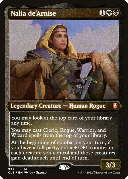 Nalia de'Arnise, Magic card CLB 934 — Commander Legends: Battle for Baldur's Gate set