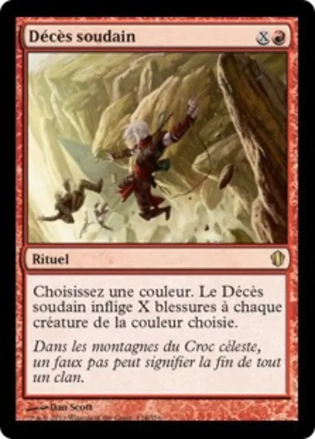 Décès soudain, carte Magic C13 124 — extension Commander 2013