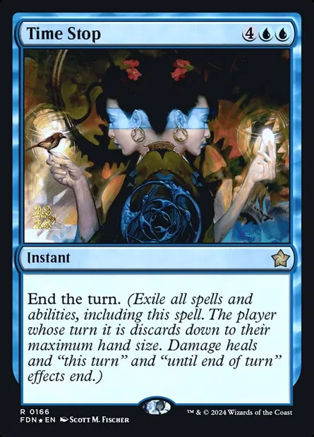 Arrêt du temps, carte Magic PFDN 166s — extension Foundations Promos