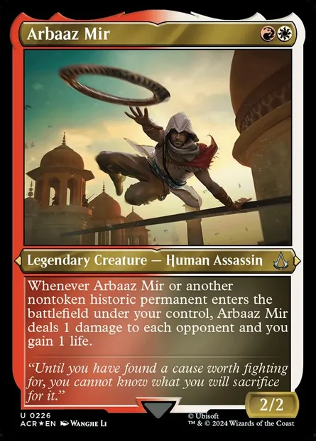 Arbaaz Mir, Magic card ACR 226 — Assassin's Creed set