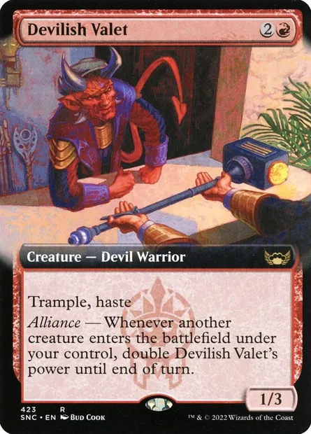 Devilish Valet, Magic card SNC 423 — Streets of New Capenna set