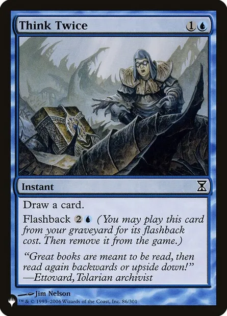 Think Twice, Magic card PLST TSP-86 — The List set