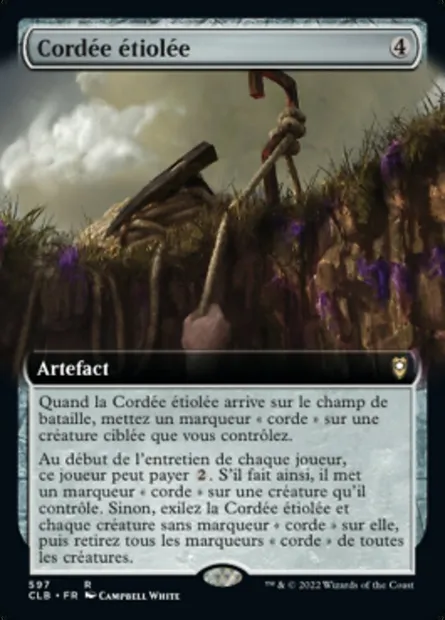 Cordée étiolée, carte Magic CLB 597 — extension Commander Légendes : la bataille de la Porte de Baldur