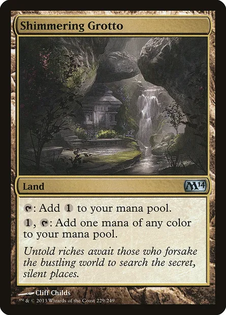 Shimmering Grotto, Magic card M14 229 — Magic 2014 set