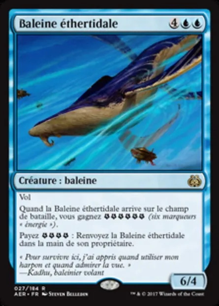 Baleine éthertidale, carte Magic AER 27 — extension La révolte éthérique