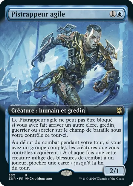 Pistrappeur agile, carte Magic ZNR 332 — extension Renaissance de Zendikar