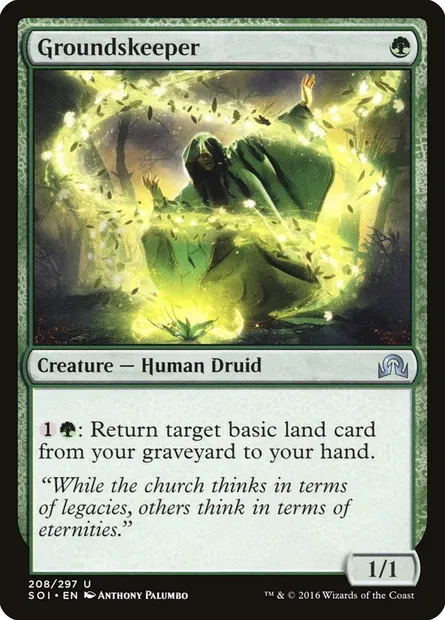 Groundskeeper, Magic card SOI 208 — Shadows over Innistrad set