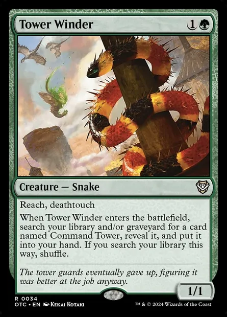 Tower Winder, Magic card OTC 34 — Outlaws of Thunder Junction Commander set