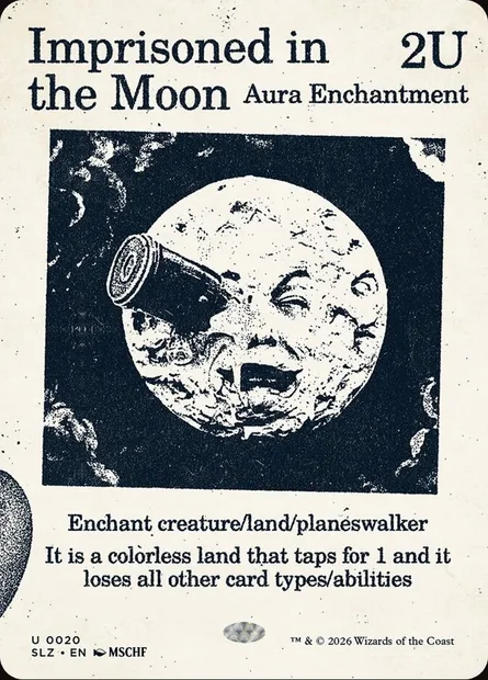 Prisonnier de la lune, carte Magic SLZ 20 — extension The Zeta Set