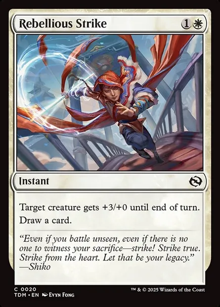 Rebellious Strike, Magic card TDM 20 — Tarkir: Dragonstorm set