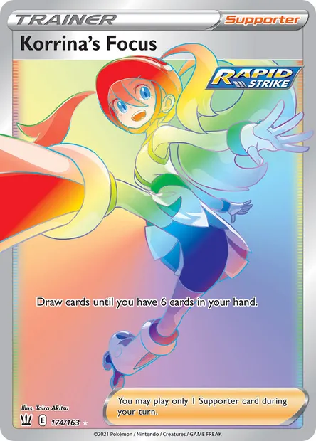 Korrina's Focus, Pokémon card BST 174 — Battle Styles set