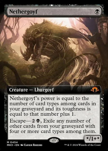 Nethergoyf, Magic card MH3 454 — Modern Horizons 3 set