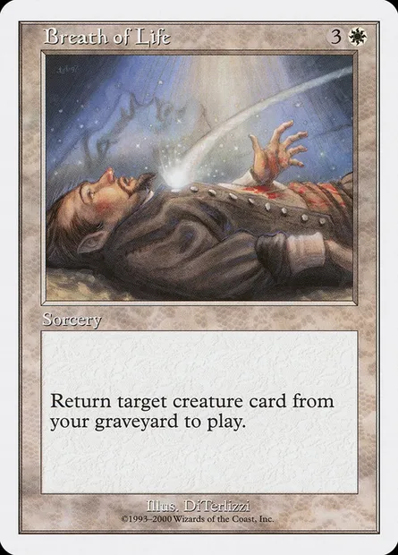 Breath of Life, Magic card S00 3 — Starter 2000 set