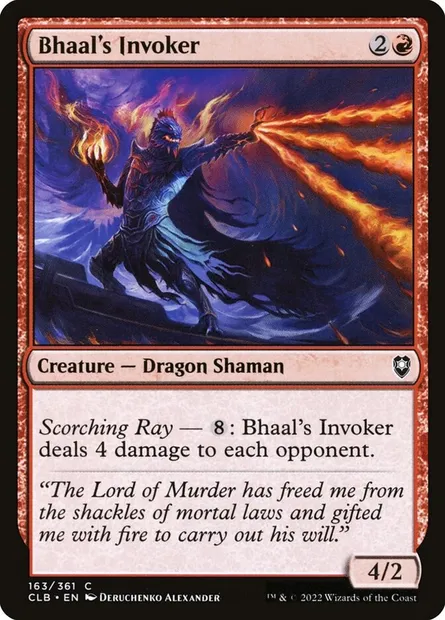 Bhaal's Invoker, Magic card CLB 163 — Commander Legends: Battle for Baldur's Gate set