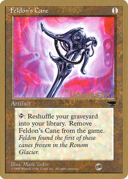 Canne de Feldon, carte Magic PTC shr50sb — extension Pro Tour Collector Set