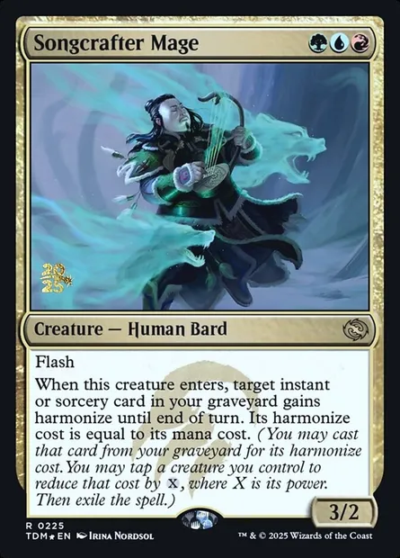 Songcrafter Mage, Magic card PTDM 225s — Tarkir: Dragonstorm Promos set