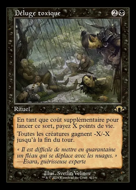 Déluge toxique, carte Magic MH3 412 — extension Modern Horizons 3