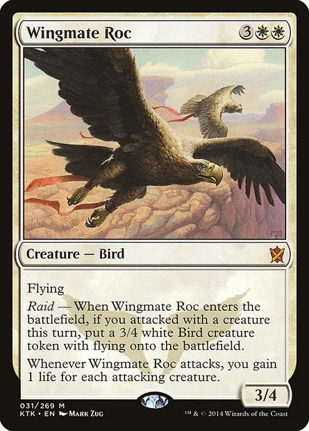 Wingmate Roc, Magic card KTK 31 — Khans of Tarkir set