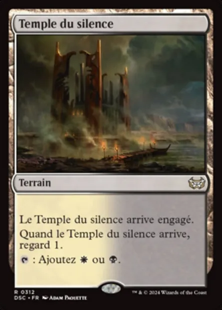 Temple du silence, carte Magic DSC 312 — extension Duskmourn: House of Horror Commander
