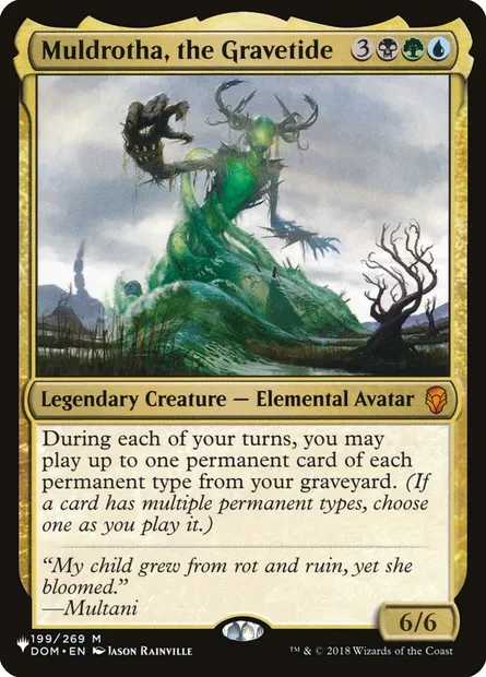 Muldrotha, the Gravetide, Magic card PLST DOM-199 — The List set