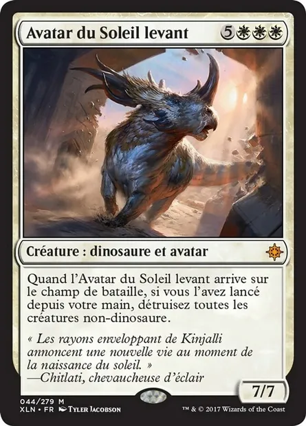 Avatar du Soleil levant, carte Magic XLN 44 — extension Ixalan
