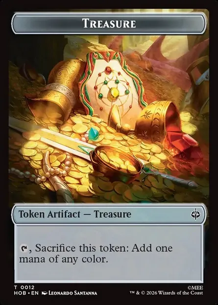 Treasure, carte Magic THOB 12 — extension The Hobbit Tokens