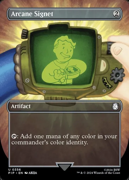 Arcane Signet, Magic card PIP 356 — Fallout set