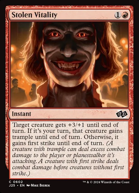 Stolen Vitality, Magic card J25 602 — Foundations Jumpstart set